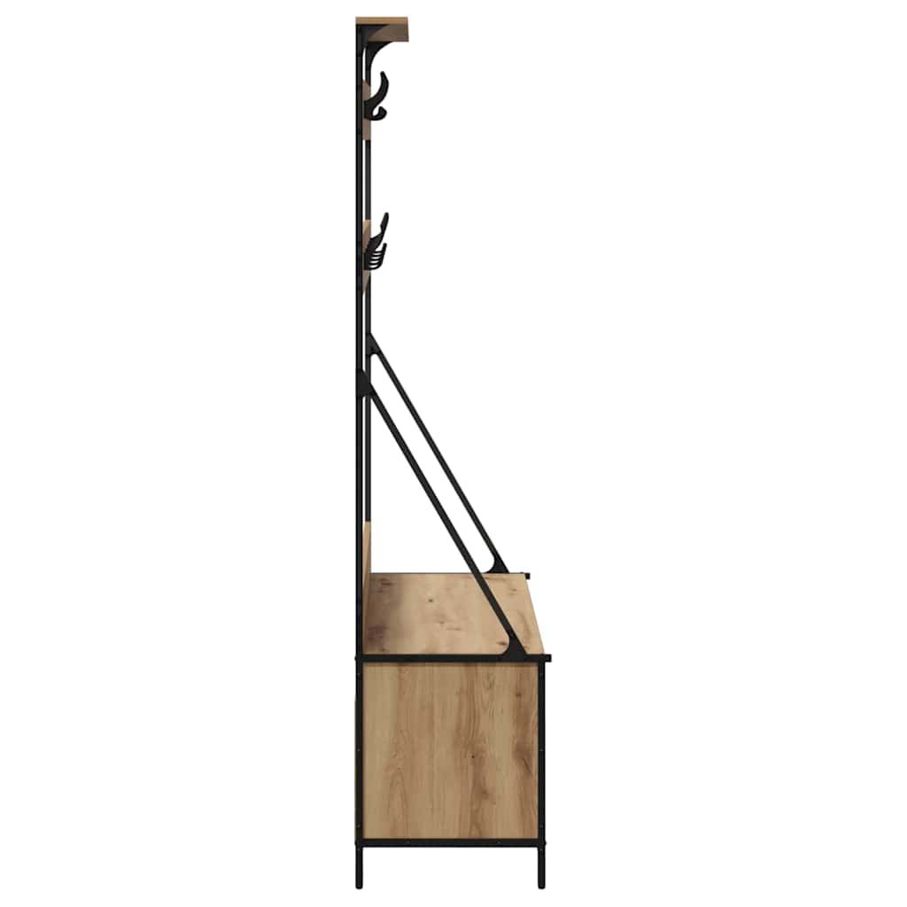 Clothing Rack Artisan Oak 100 X 41 X 184 Cm Wood Based Material