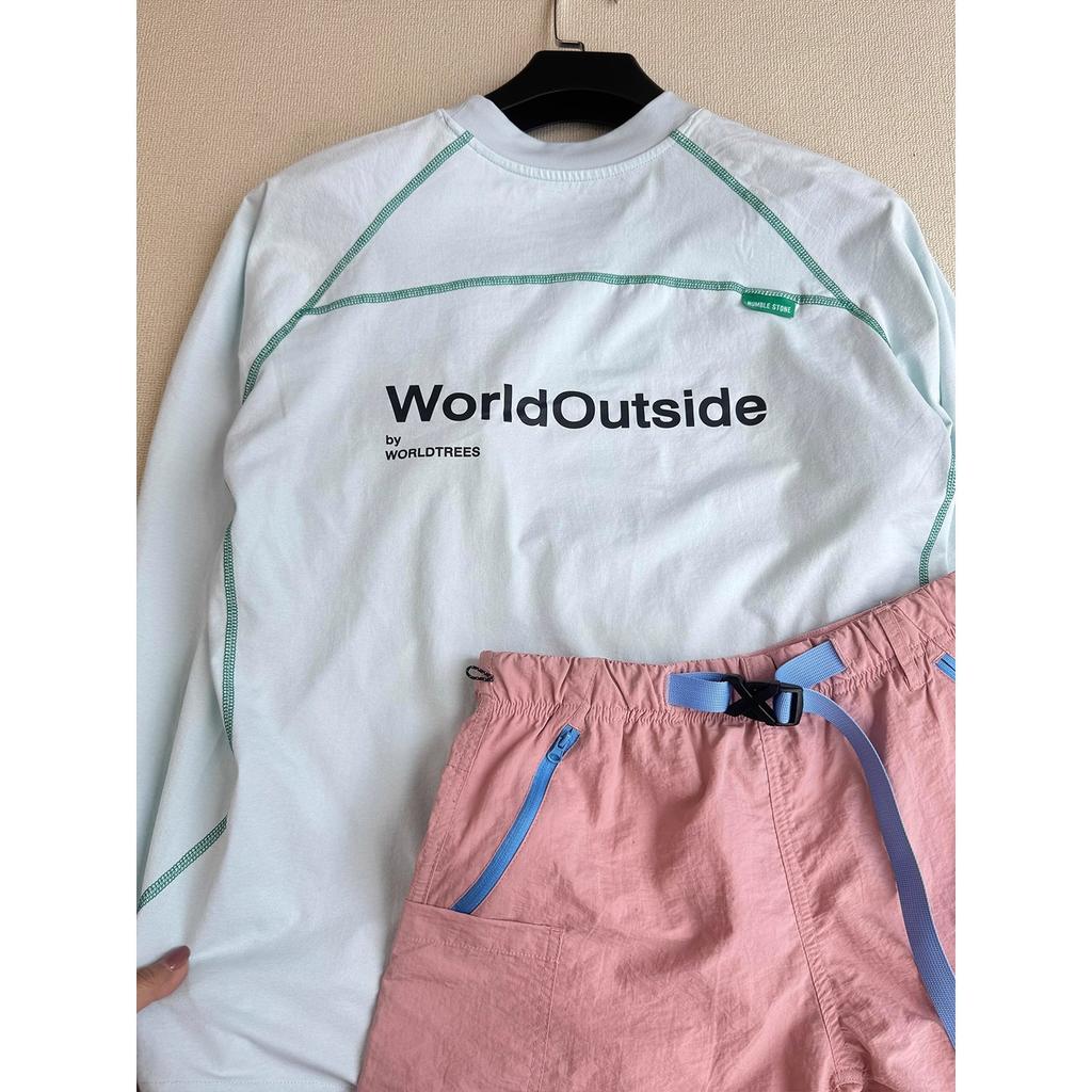 Glacier Blue Quick-Dry Sun Protection Long Sleeve T-Shirt for Men & Women, Moisture-Wicking Breathable Base Layer for Outdoor Running, Hiking, Workout