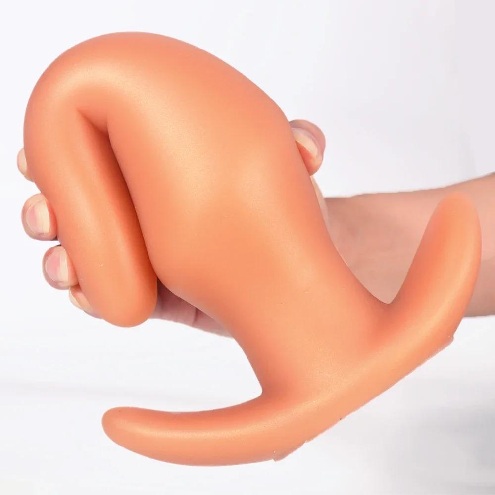 Ultra-Soft Body-Safe Liquid Silicone Anal Plug | Anti-Drop Design for Prostate Massage & Anal Training | Comfort Fit Large Size