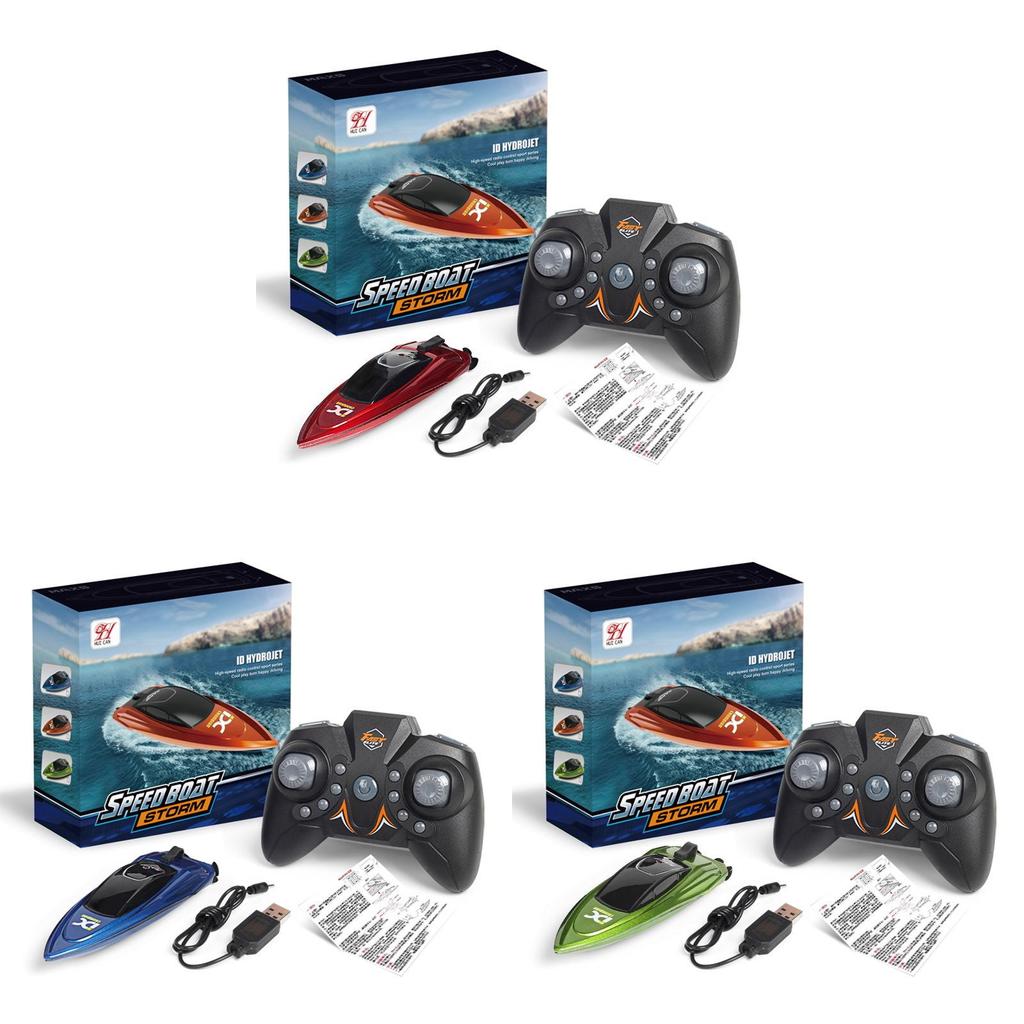 Childrens Remote Control Speedboat Toy With Rechargeable Battery For Pool Play