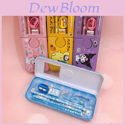 Cute Cartoon Stationery Set For Kids Cartoon Pencil Case Pencil Ruler Eraser And Sharpener Included!