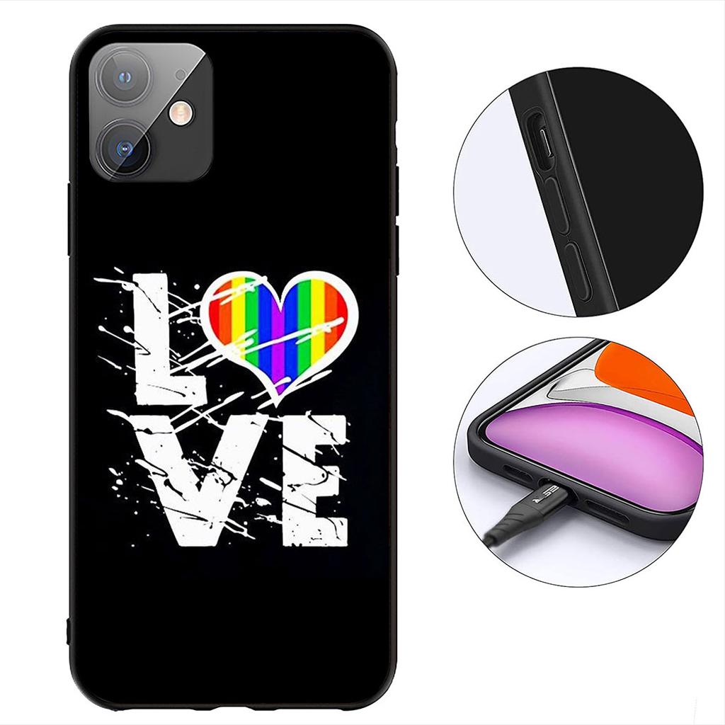 Love is Love Rainbow LGBT Gay Lesbian Cover for Samsung Galaxy A06 A05 A14 A50 A51 A52 A12 A13 A23 A70 A07 A25 A26 A72 A56 Case