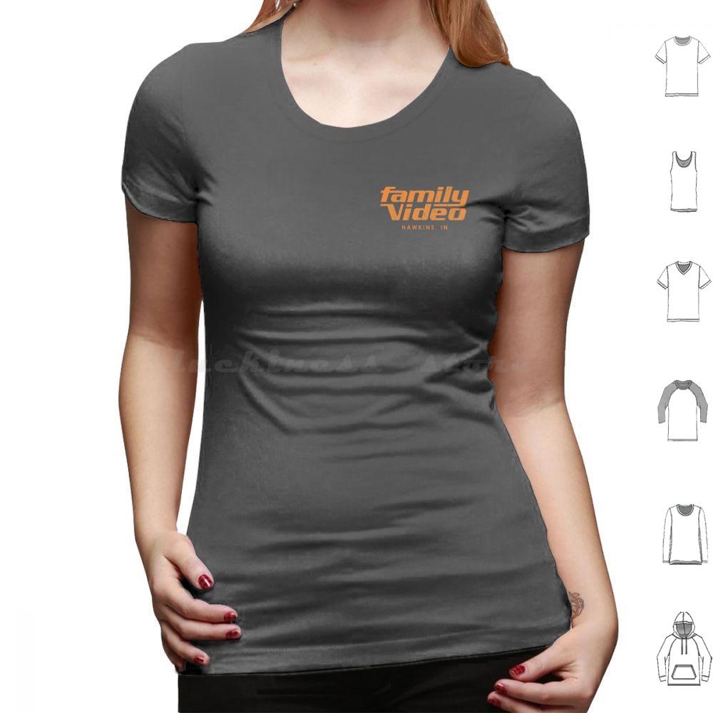 Family Video Hawkins In T Shirt Big Size 100 Cotton Eleven Mileven Millie Bobby Brown Finn Wolfhard Lucas Dustin Steve