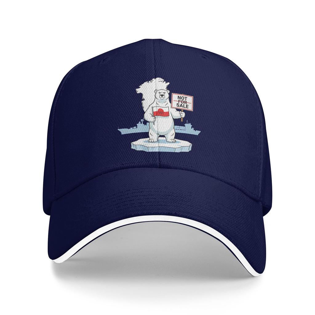 Summer Greenland Is Not For Sale Polar Bear Greenland Flag Baseball Cap Outdoor Gym Sun Trucker Hat Women Men Baseball Caps