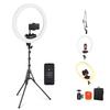 NEEWER Professional 18 Inch Ring Light and Stand Kit with Smartphone Holder Ultra Thin Soft Lighting Light 45W 2900K-7000K TLCI98 Remote Control Shutt