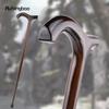Brown Wooden Single Joint Fashion Walking Stick Decorative Cospaly Cane Halloween Mace Crutch  Wand Crosier 92cm