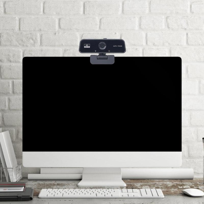 UHD 4K USB Webcam With 360 Degree Rotatable Base Perfect For Live Streaming And Remote Meetings