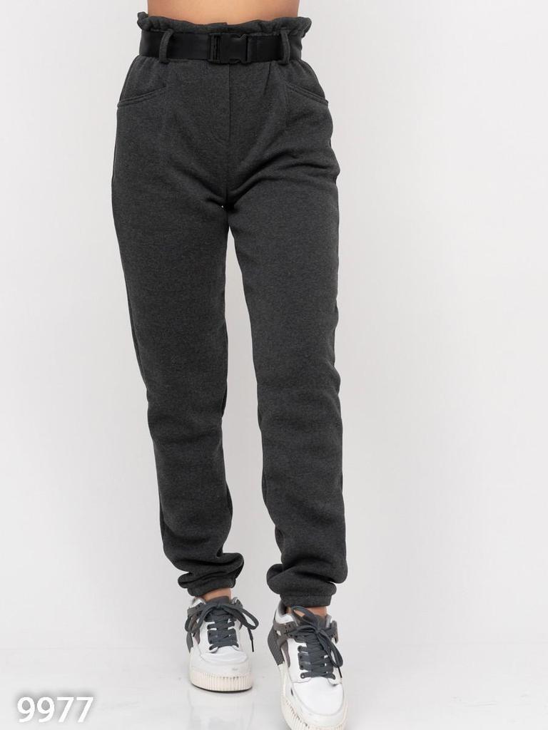 shownicer Pantaloni in Pile da Donna a Vita Alta Elasticizzati