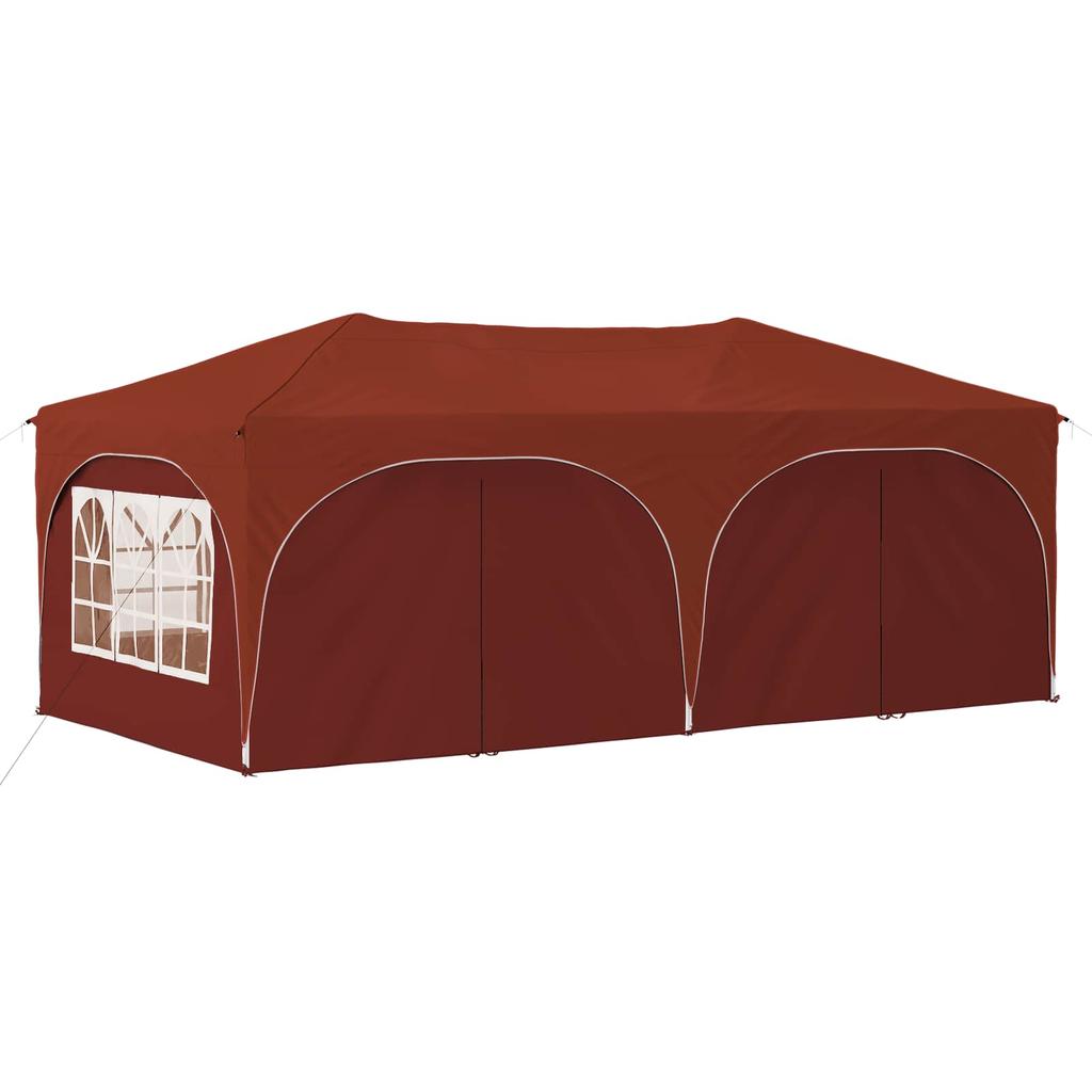 Pop up Party Tent 575 x 288 x 245 cm Terracotta Oxford Fabric