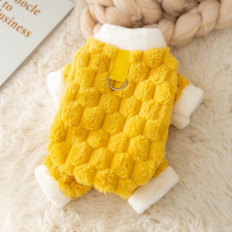 Fleece Dog Clothes Luxury Dog Jumpsuit Pet Warm Coat Chihuahua French Bulldog Costume Kitten Puppy Sweatshirt Winter Dog Hoodies