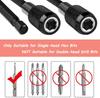 3PCS 60-150mm 1/4 Inch Quick Hex Shank Release Magnetic Electric Screwdriver Extension Bit Holder 60/100/150mm Extension Rod