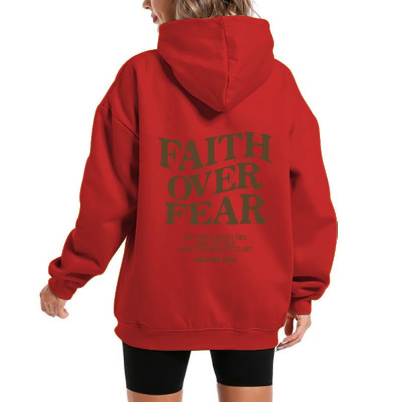 2025 popular men's and women's fleece sweater letter print kangaroo pocket new hooded sweater