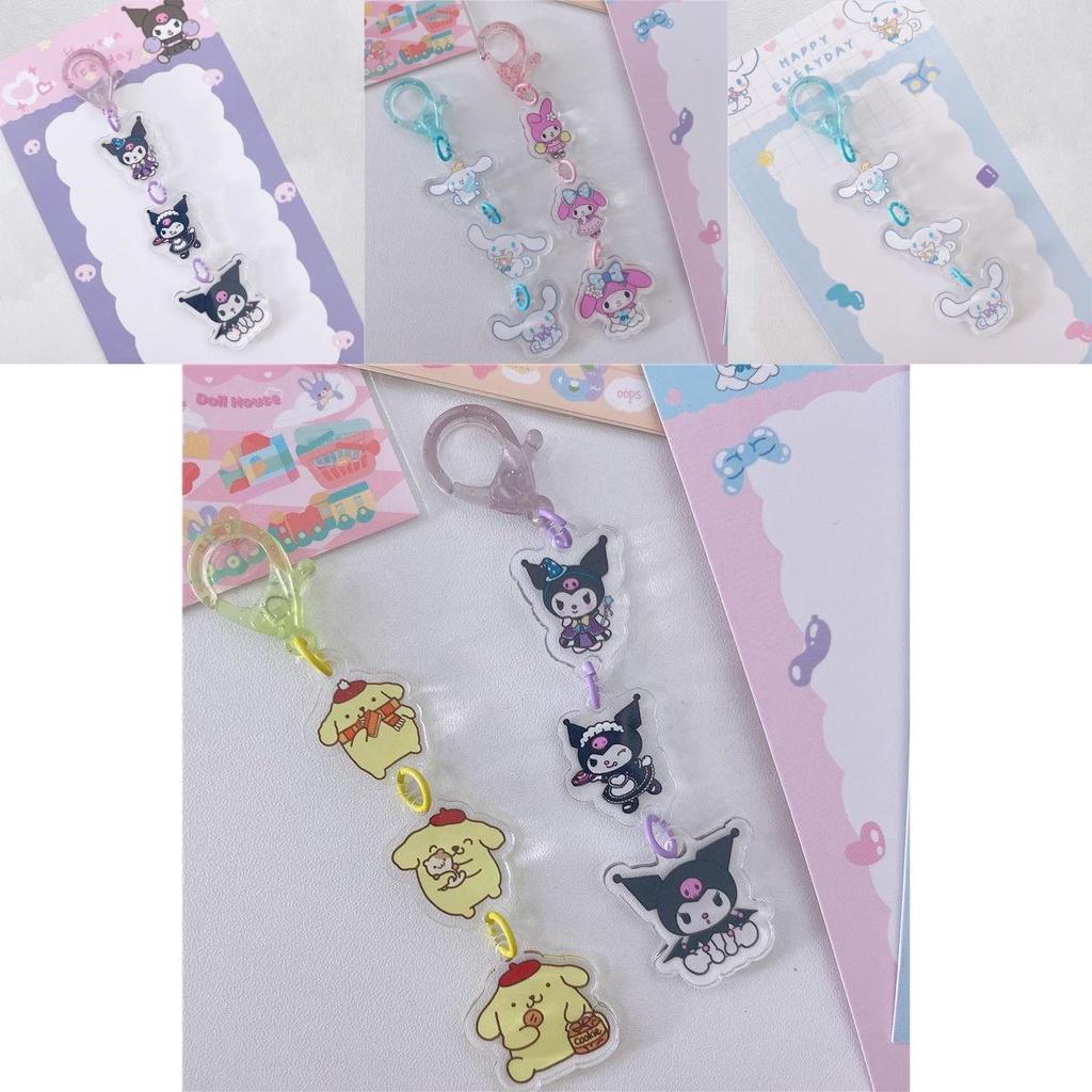 High Quality Sanrio Cartoon Character Keyring Acrylic Keychain