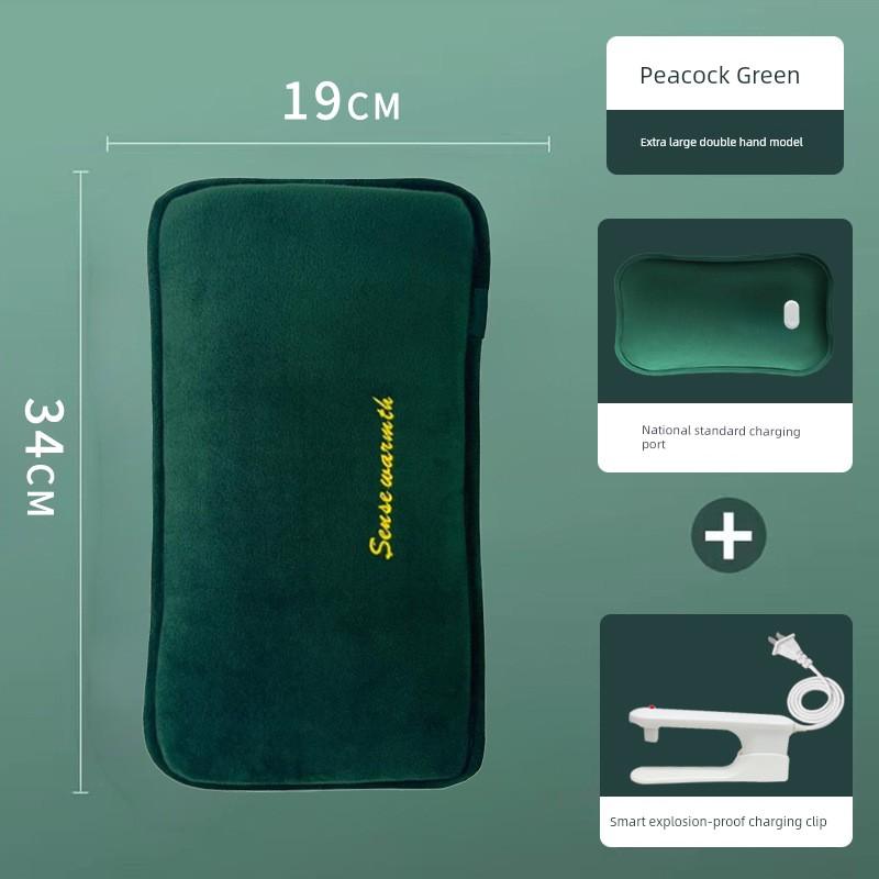 Rechargeable Hot Water Bag Removable and Washable Explosion-Proof Heating Pad for Girls Warm Belly Hand Warmer Plush Cute Cartoon Electric Heater