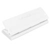 Manual 6 Hole Puncher Adjustable Spacing Paper Puncher Office School Supplies (White)