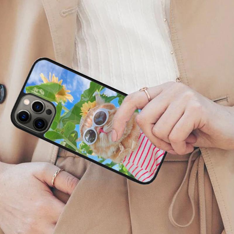 Cute and funny originality cat Magnetic Phone Case For APPLE iPhone 17 Air 16 14 13 12 Pro Max 15 Plus Wireless MagSafe Cover