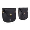 2pcs Compass Case PU Leather Vintage Compass Pouch for Pocket Watches Wristwatches Black