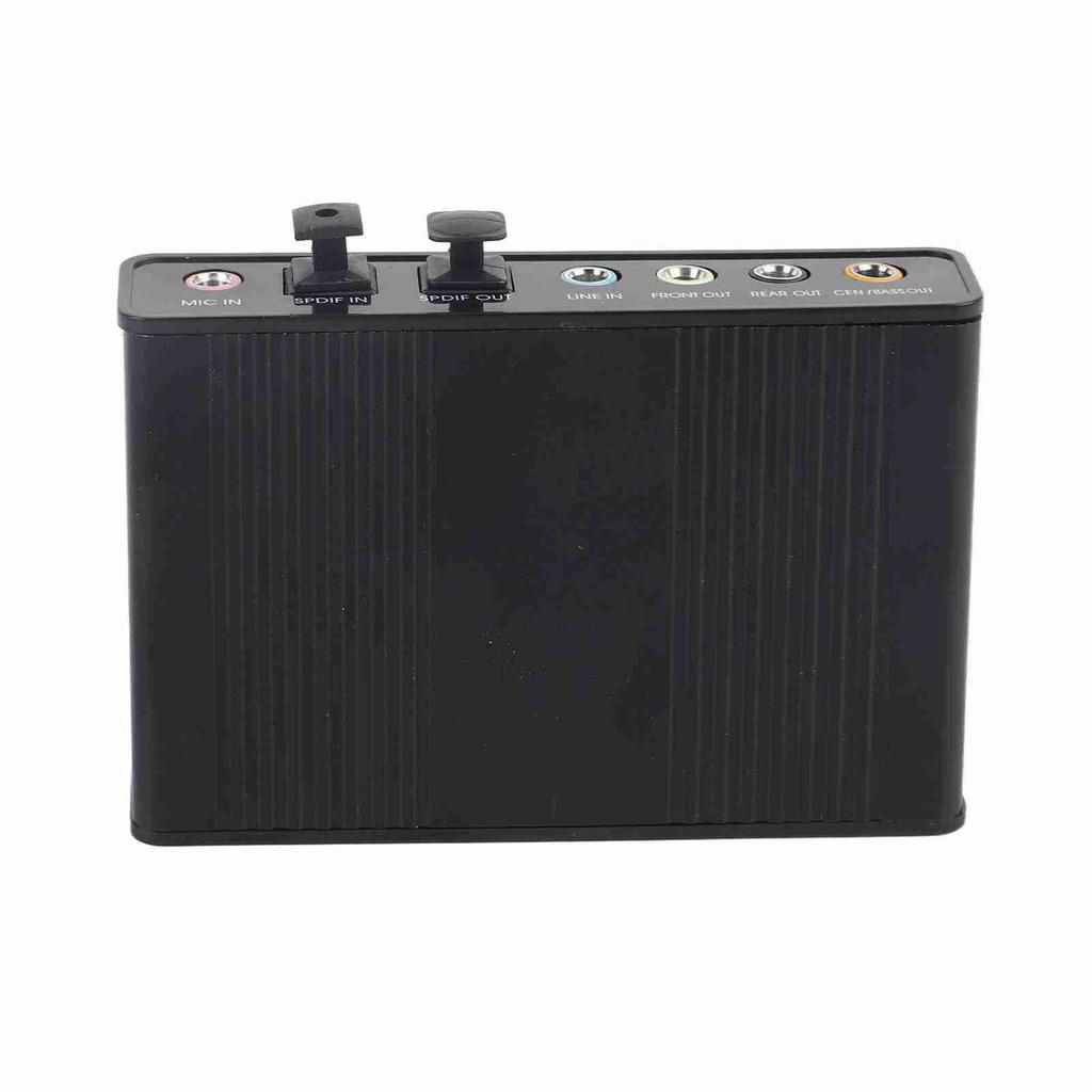 Upgrade 6 Channel Sound Card, Plug and Play USB External Digital Optical SPDIF   Output Adapter for PC Support 48/44KHz Sample Rate