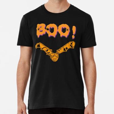 Buh! Fledermaus Fröhliches Halloween Feiertags T-Shirt T-Shirt S-5XL Bestes T-Shirt
