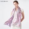 MARJA KURKI "Effort to Bloom" Mulberry Silk Scarf Shawl