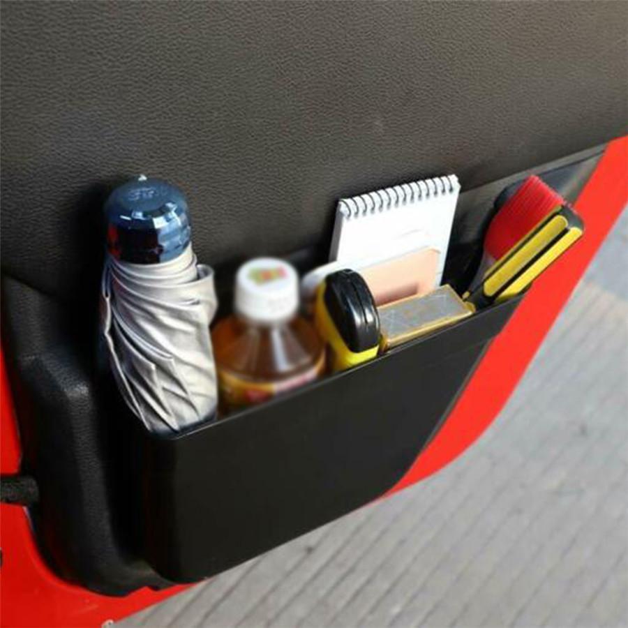 2pcs Rear Door Net Pocket Storage Box Organizer For Jeep Wrangler JK 11-17 4-Door