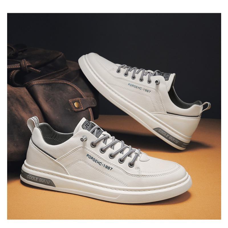 Men's Shoes, Casual Leather Shoes, Korean Version of The Trend of The Hundred Sports Tide Shoes, Men's Small White Board Shoes