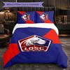 LOSC Lille FC Bettwäsche-Set 3-teilig Bettbezug-Set Dekorative Bettwäsche für Jugendzimmer Heimdekoration