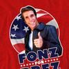 Happy Days Unisex Adult Fonz for Prez T-Shirt