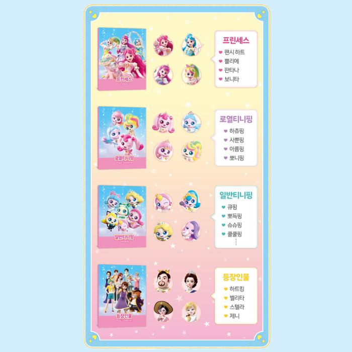 Hergestellt in Korea - Princess Catch Teenieping Charakterlexikon (21Zeichen)