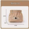 Cute Small Corduroy Snap Coin Purse - Automatic Closure Makeup & Change Bag