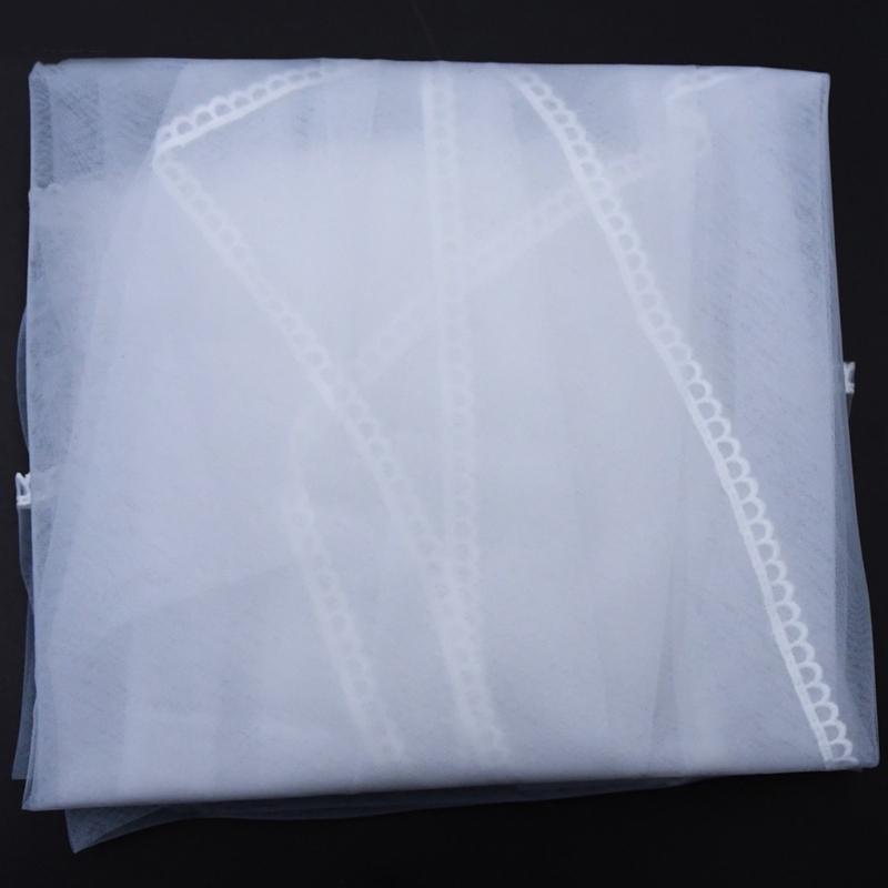 Long Wedding Veil Lace Veils with Hair Comb Wedding Hair Accessories White 2-Layer Wedding Veil