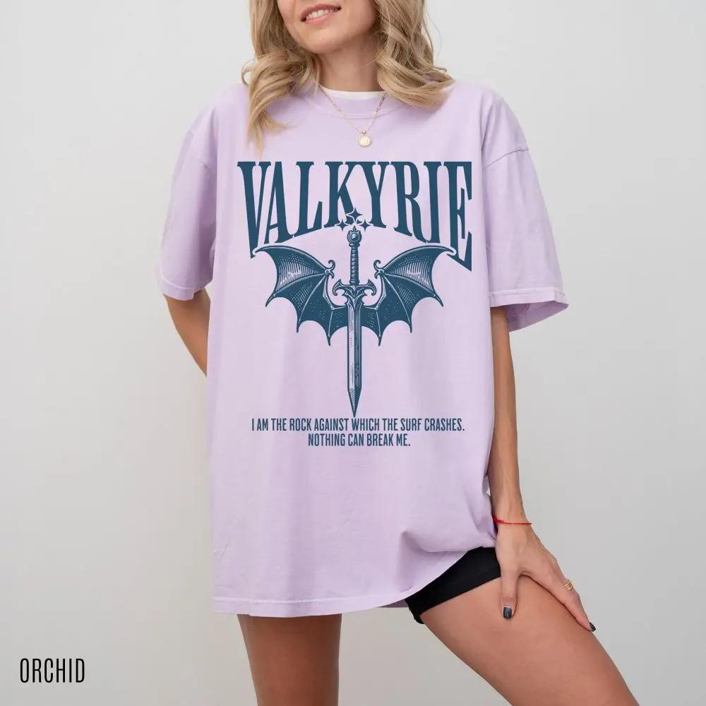 Valkyrie ACOTAR shirt Night Court SJM Merch Tee Book Lover Gift 100 Cotton Loose Retro Shirt Unisex Tee Fantasy Apparel Y2K Top