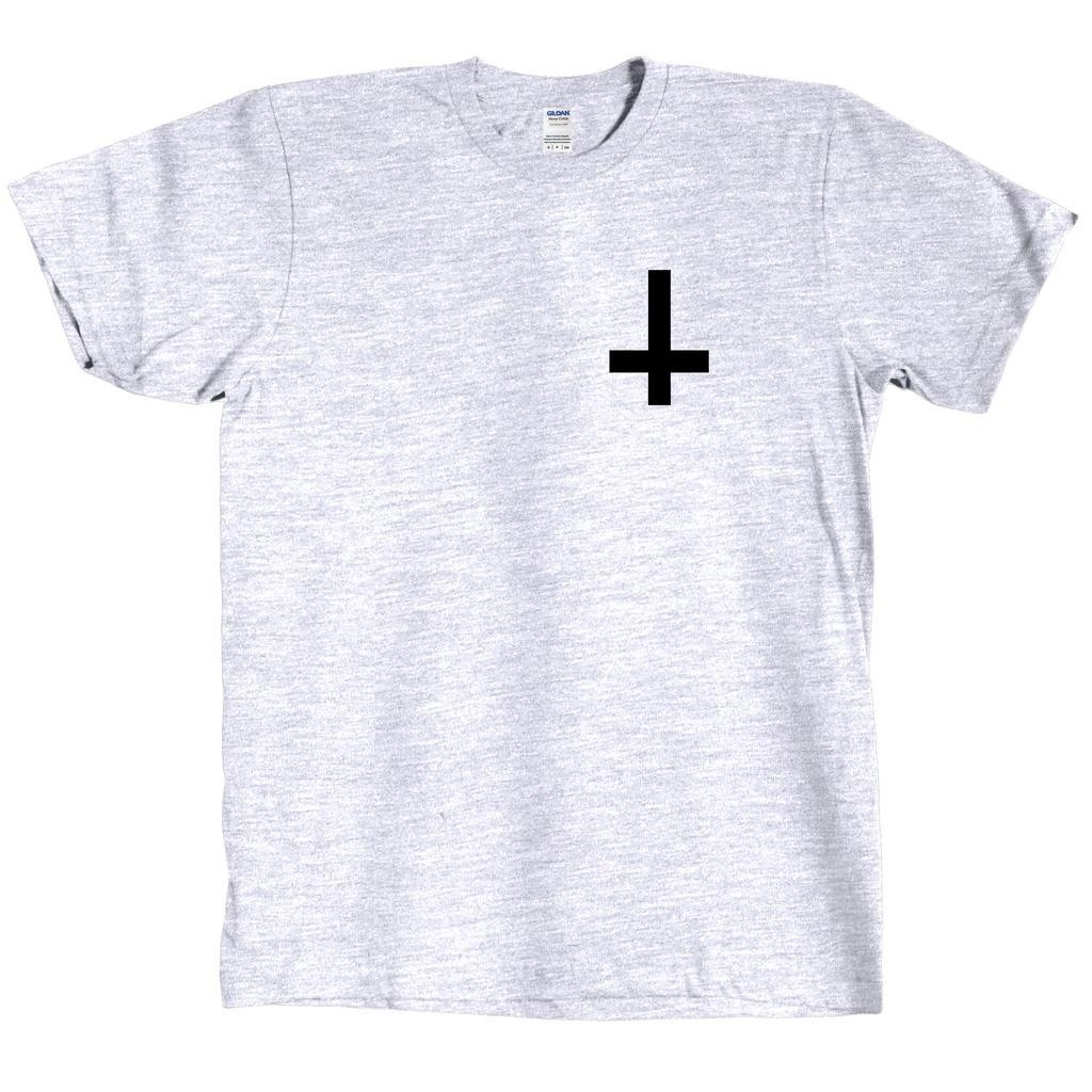 

Inverted Upside Down Cross T Shirt Tee NEW WITH TAGS M