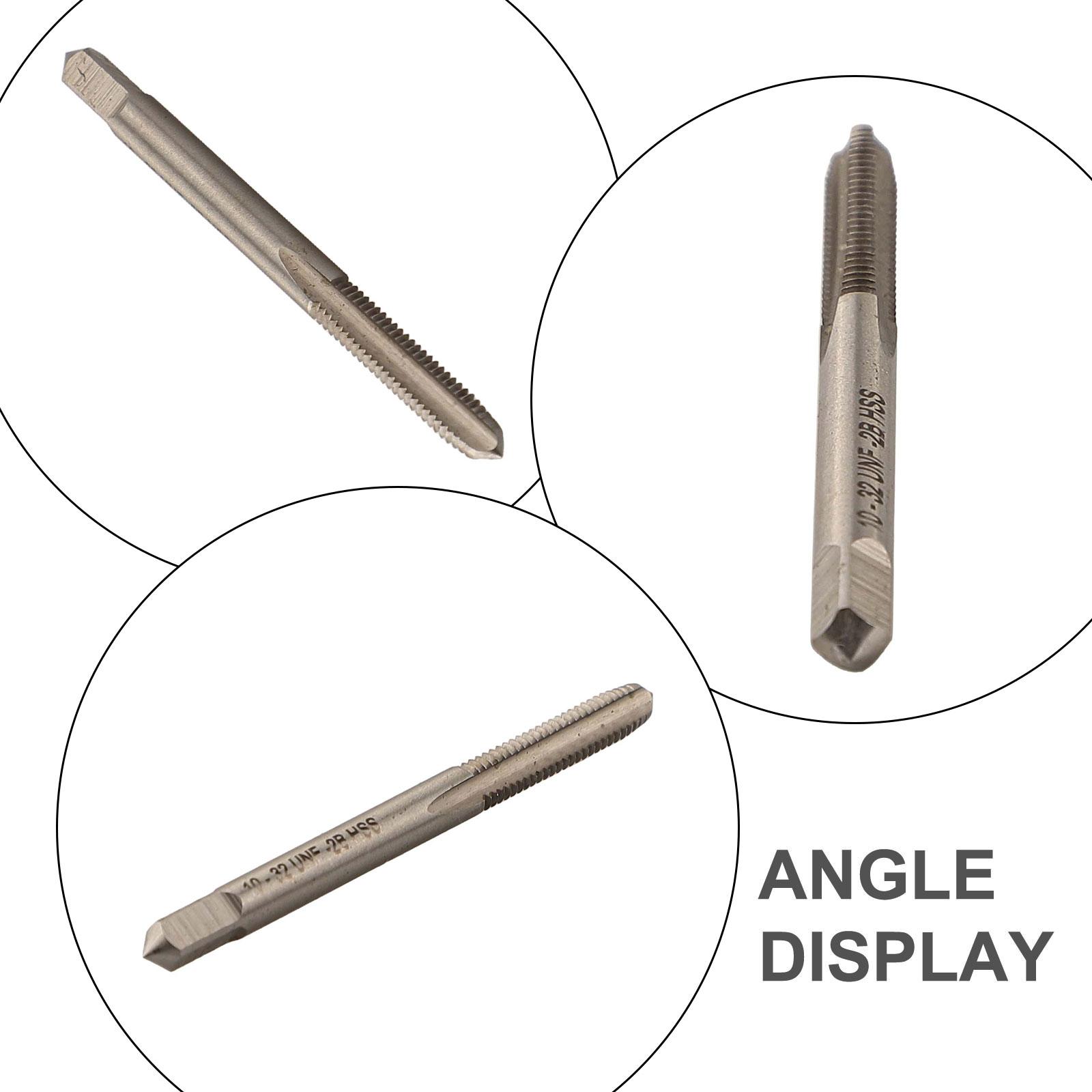 3PCS 10-32 Thread Tap Set 10x32 Thread Tap High Speed Steel Straight Groove Thread Tapping Internal Thread Tapping Tool China Mainland