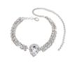 Water Drop Double Anklet Sexy Exotic High Sense Diamond Rhinestone Anklet Women'S Jewelry