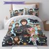 How Train Dragon Pattern Bedding Quilt Set Quilt Cover Pillowcase Home Birthday Gift(1 * duvet cover + 2 * pillowcase, without core)