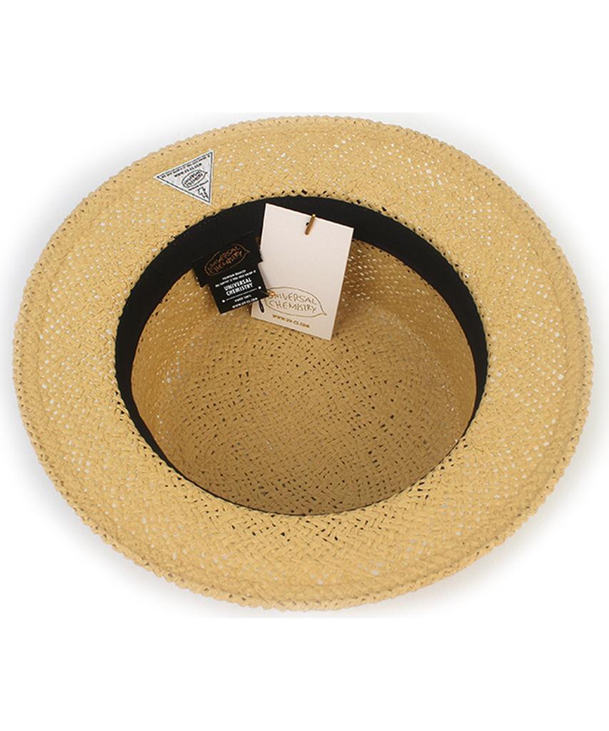 Yunibeosyeolkemiseuteuli Ivory Line Beige Short Panama Hat