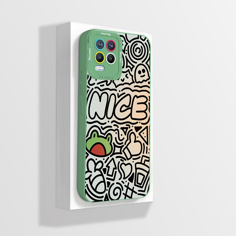 For Realme 8 Case Realme 8 5G Phone Case Realme 8i Case Realme 8 Pro 8s Aesthetic Cartoon Astronaut Square Shockproof Back Cover