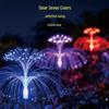 Solar Jellyfish Fiber Optic Lamp: Outdoor Waterproof Landscape and Garden Decoration with Seven-Color LED.