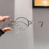 2026 European Retro Oval Anti-Blue Light Small Metal Frame Decorative Glasses