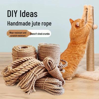 DIY sisalový kočičí strom: Škrabadlo a deska odolné proti poškrábání s bavlněnou lněnou konopnou šňůrou