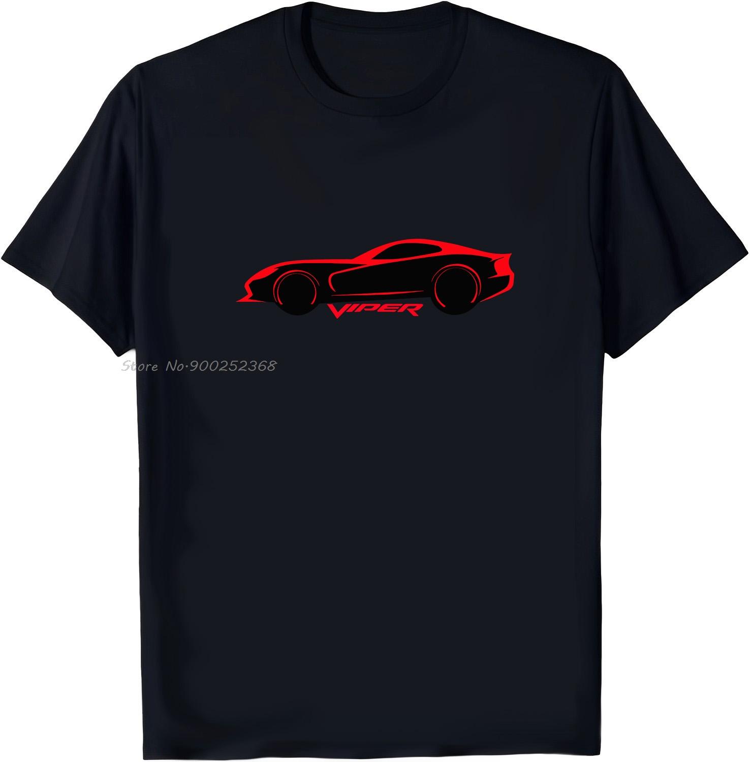 Viper Car Silhouette TShirt Summer Oversized Tshirt Cotton Tops Tees Streetwear Fashion Casual T Shirt Unisex Clothing S