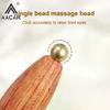 Mini Lotus Seedpod Brass Bead Wood Facial Gua Sha Eye Facial Point Massager Relaxatiow Meridians Acupoint Massage Tool