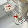 304 Stainless Steel Expandable Hanging Dish Rack for Small Items, Multi-layer Draining and Storage.