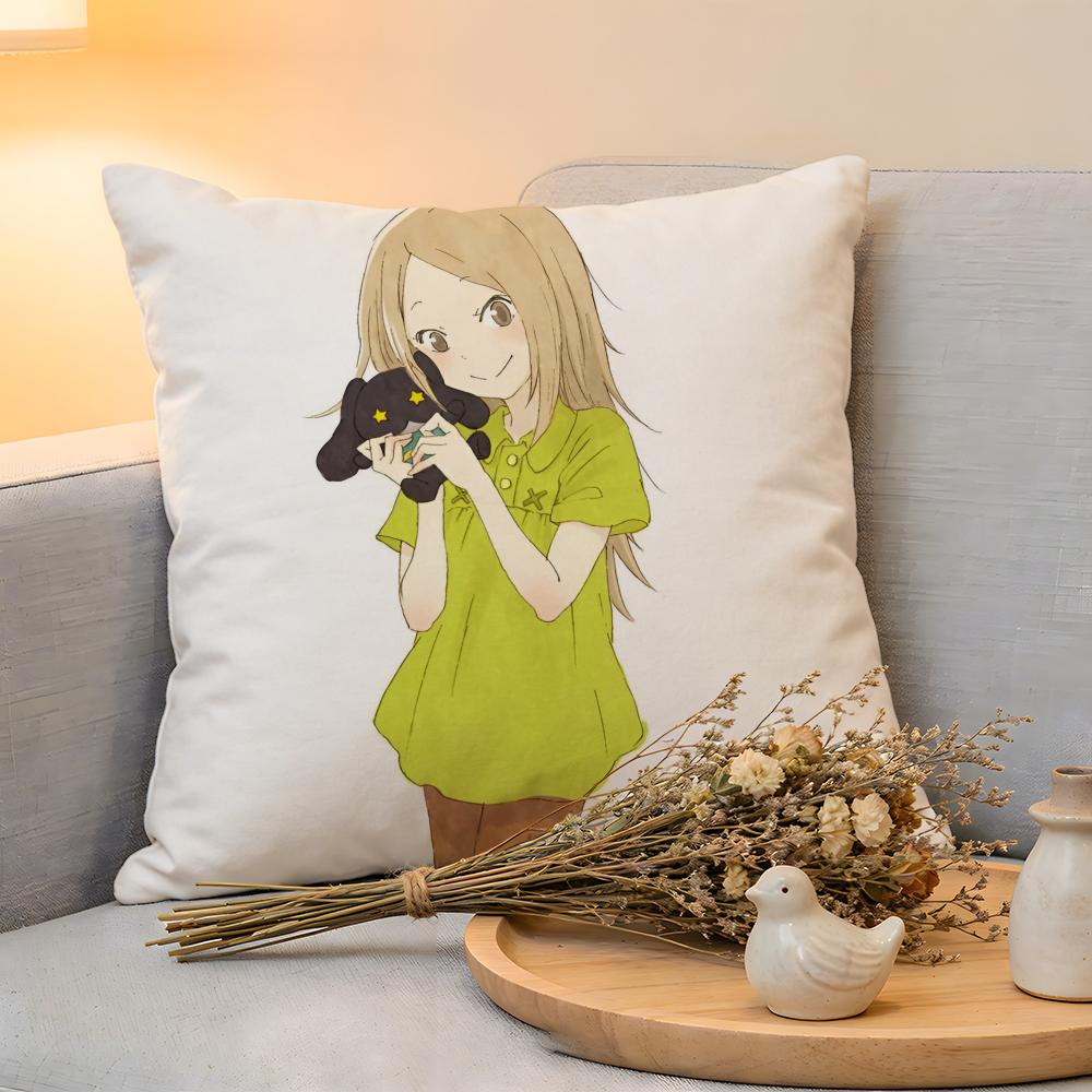 Cushion Cover  Linen  SkinFriendly Soft Decorative Case for Sofa Home Decor Bunny Drop Anime Pillow cover