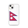 Phone Case – Flag of Nepal – Compatible iPhone 13 – Soft Case – Resistant and Shockproof - Silicone - Pixelforma