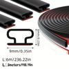1PC 1/3/6m Soundproofing Weather Stripping Windproof Door Seal Strip Rubber Self-adhesive Door Frame Insulation Household