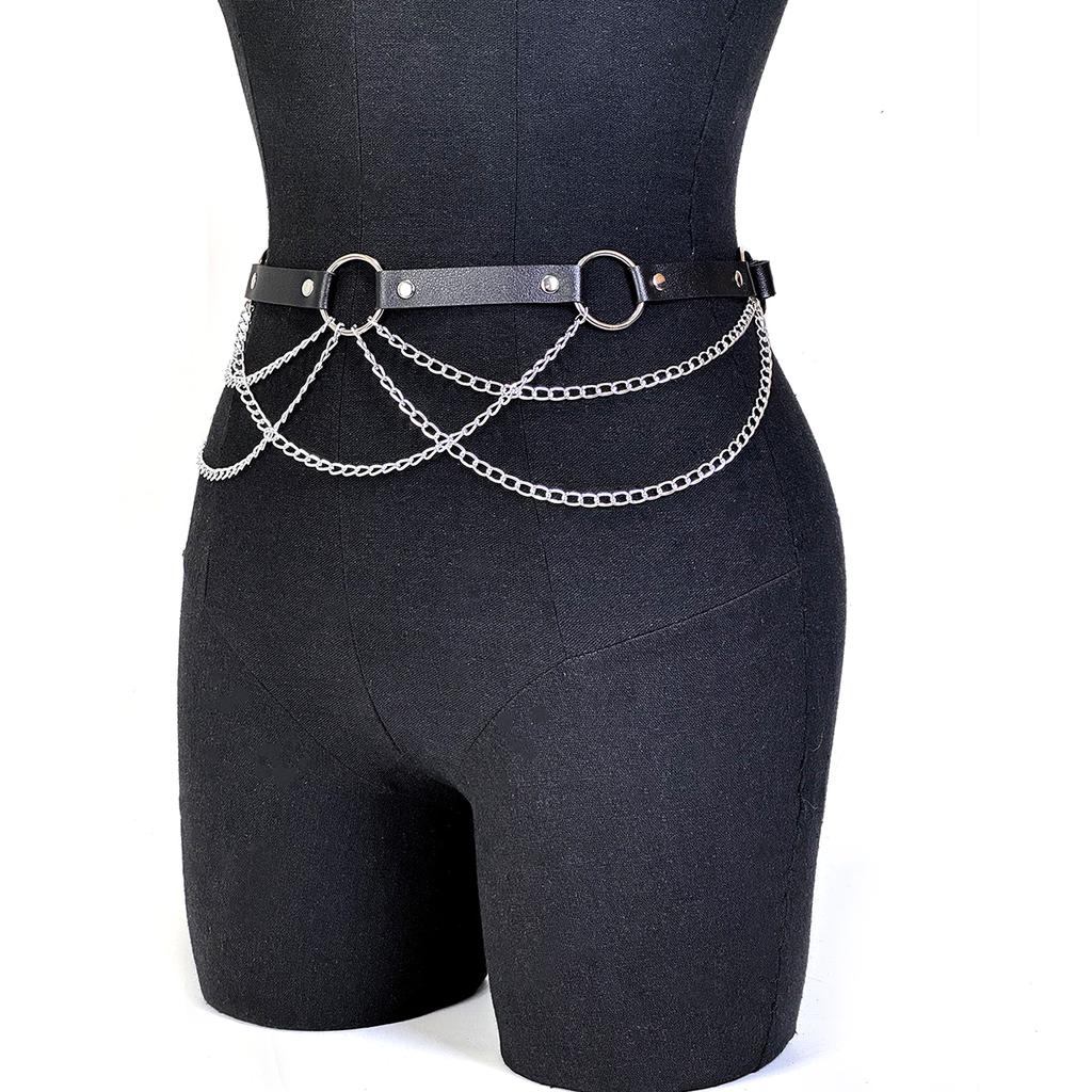 Fashion Belt Female Street Style Waist Chain Tassels Belt Adjustable Casual Decorative Belly Chain Gothic Clothing Accessories