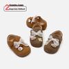 Spring Baby Soft Sole Leather Shoes with Doll Decoration - Stylish Princess Walking Shoes for Girls