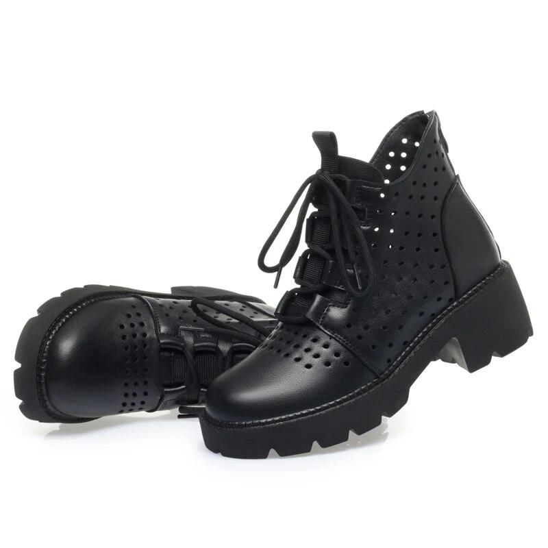 

Літні черевики Жіночі Весняні жіночі ботильйони Британський стиль Mesh Cool Boots Жіночі 41